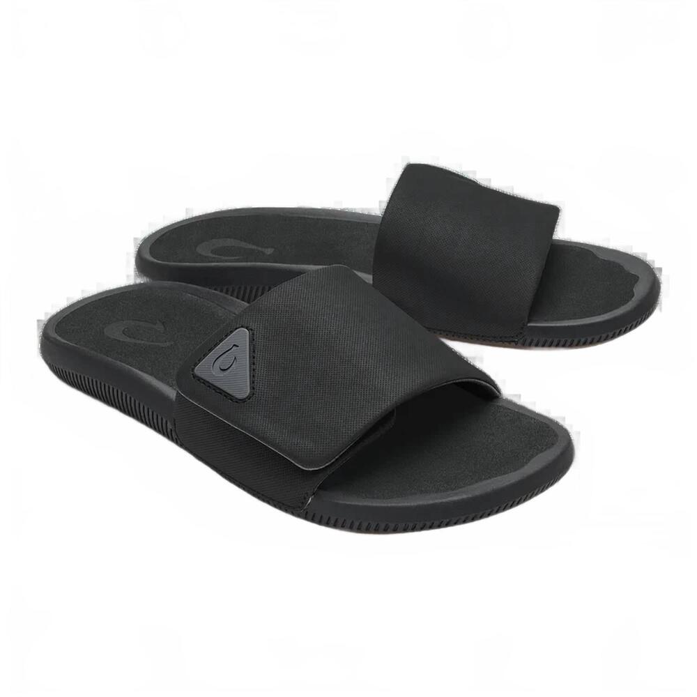 NEW OLUKAI men's ulele slide in black